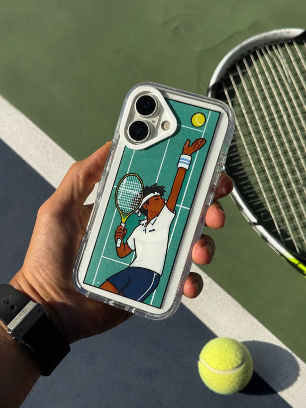 قاب آیفون طرح تنیس (Tennis Player) | مجهز به تکنولوژی MagSafe و محافظت آنتیشوک ضد ضربه