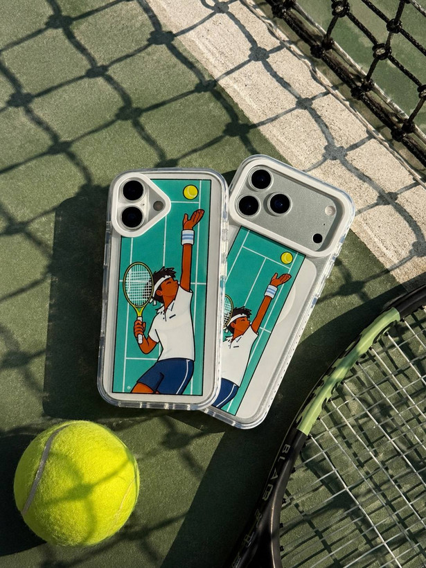 قاب آیفون طرح تنیس (Tennis Player) | مجهز به تکنولوژی MagSafe و محافظت آنتیشوک ضد ضربه