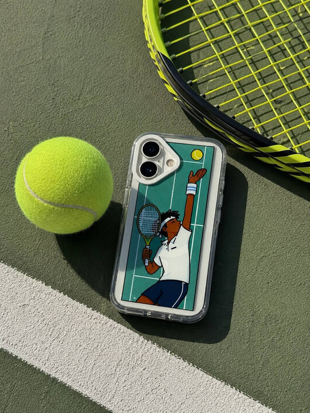 قاب آیفون طرح تنیس (Tennis Player) | مجهز به تکنولوژی MagSafe و محافظت آنتیشوک ضد ضربه