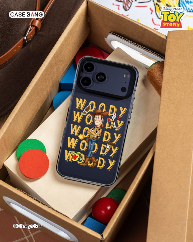 قاب آیفون ضدضربه (Anti Shock) طرح Woody Toy Story | قاب شفاف محافظ لنزدار آیفون