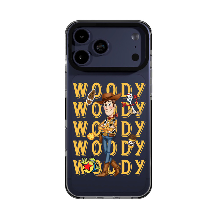 قاب آیفون ضدضربه (Anti Shock) طرح Woody Toy Story | قاب شفاف محافظ لنزدار آیفون