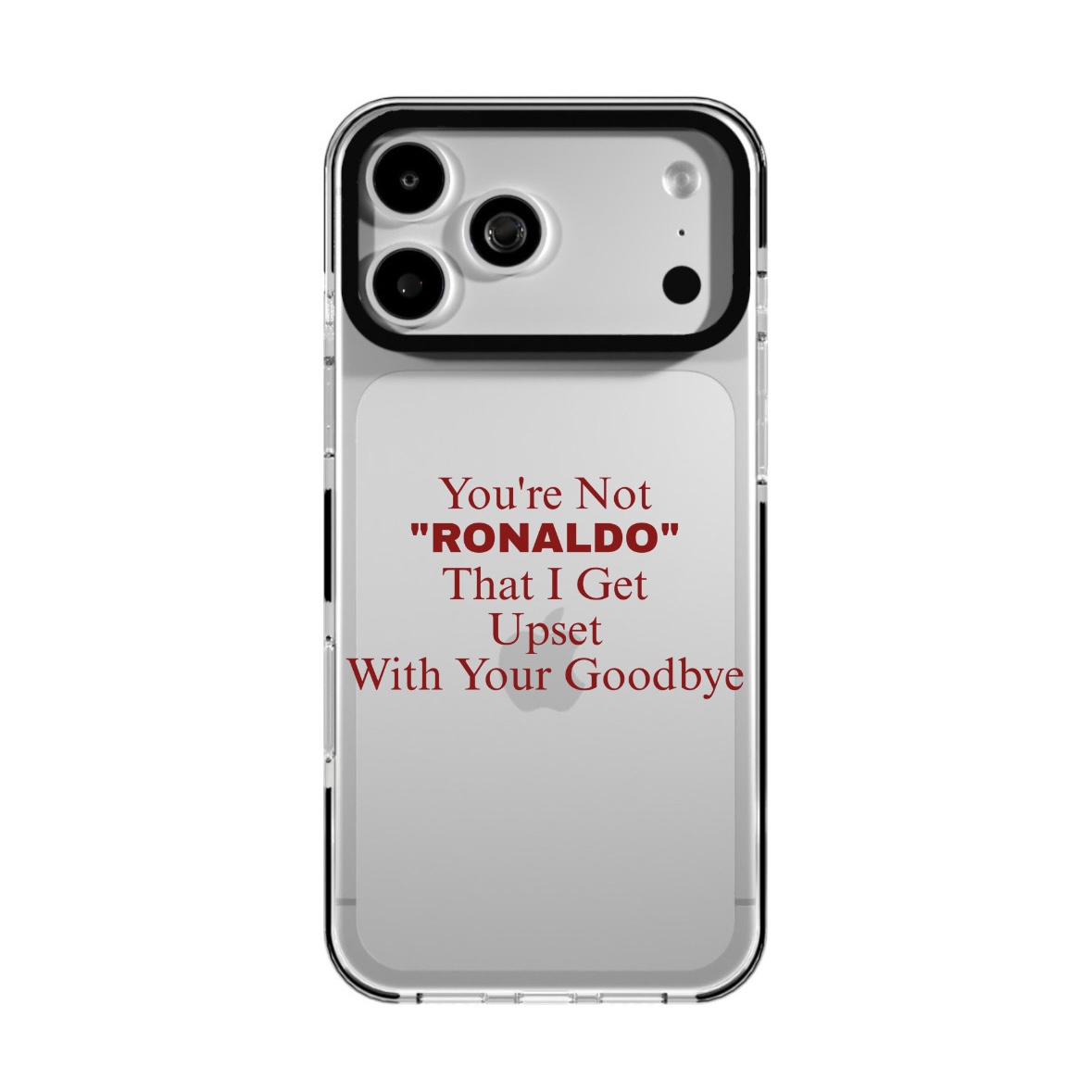 قاب شفاف آیفون طرح You’re Not Ronaldo | قاب ژله‌ای ضد ضربه