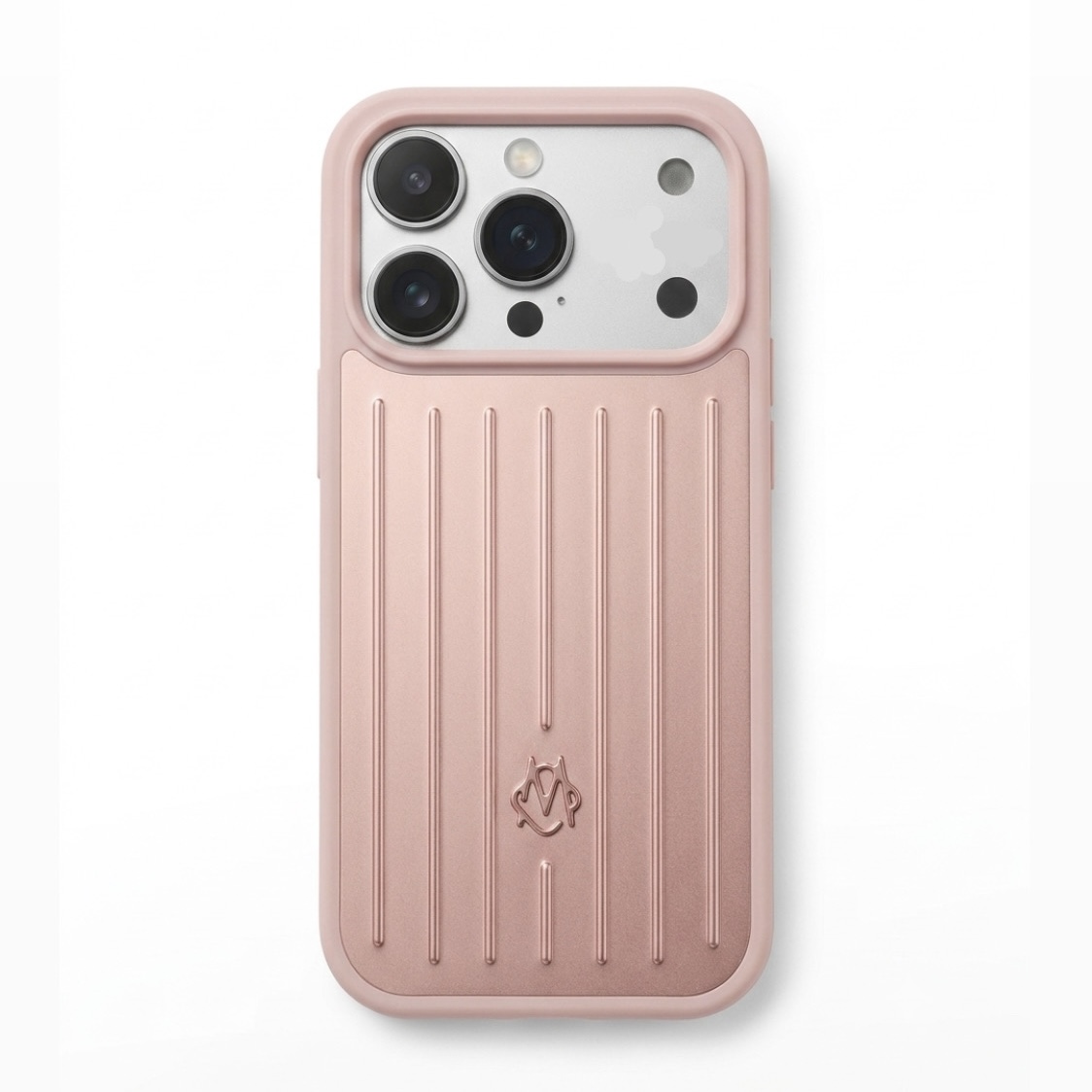 گارد اصلی گوشی چمدونی ریمووا (Rimowa) مناسب برای آیفون - رنگ صورتی رزگلد (Rose Gold)