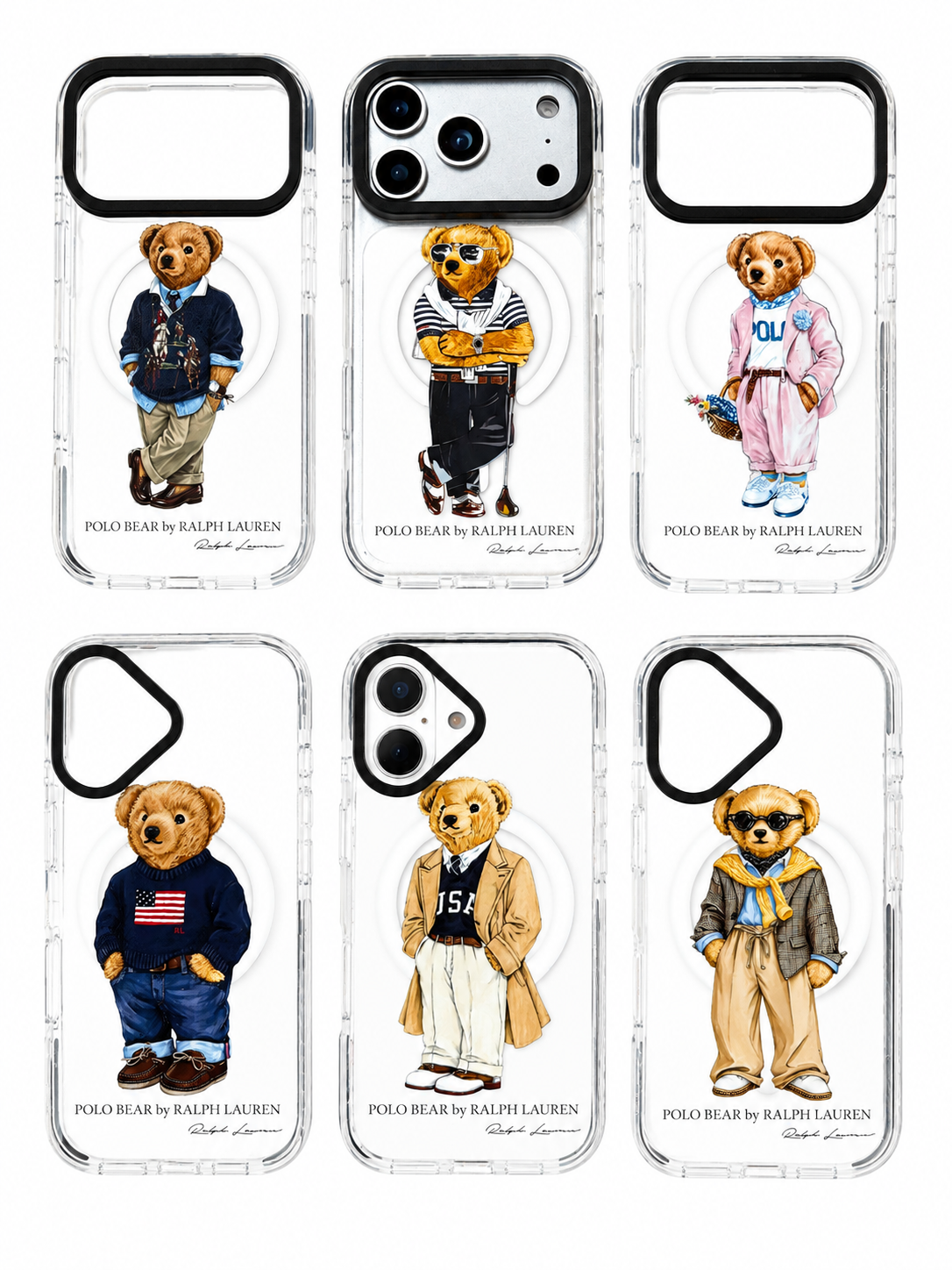 قاب شفاف مگ‌سیف Polo Bear Collection رالف لورن | ضدضربه و ضدزردی