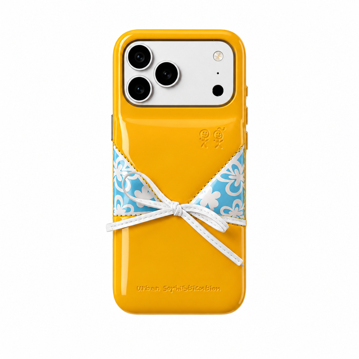 قاب پافری خردلی طرح Bikini مخصوص آیفون 17 پرو مکس | Mustard Puffer Bikini Case for iPhone 17 Pro Max